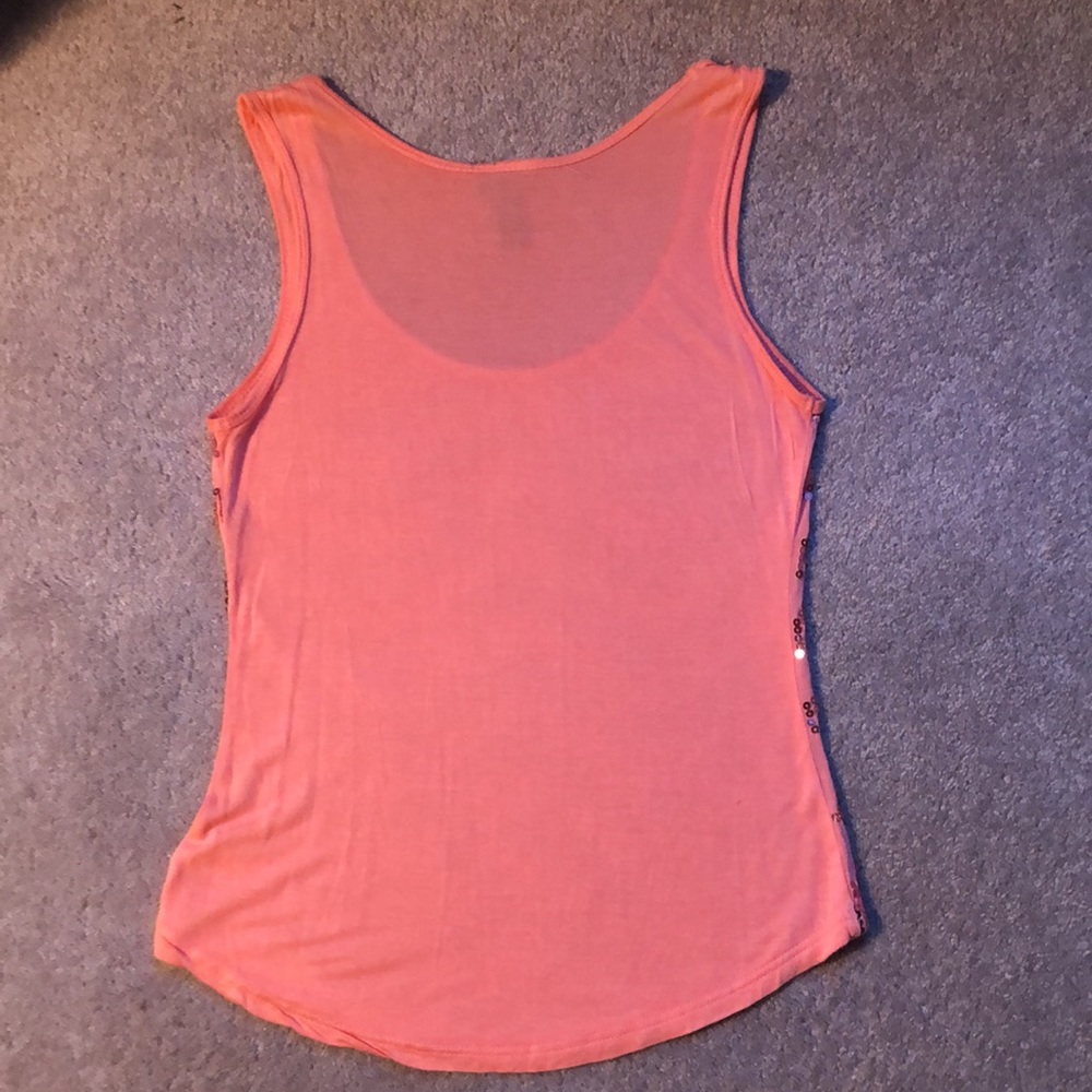 Rue21 Orange‎ Sequins Tank Top - Picture 3 of 4